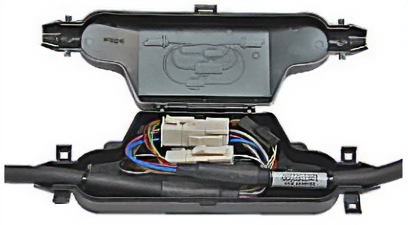 Easy installation by simply covering the connector connection