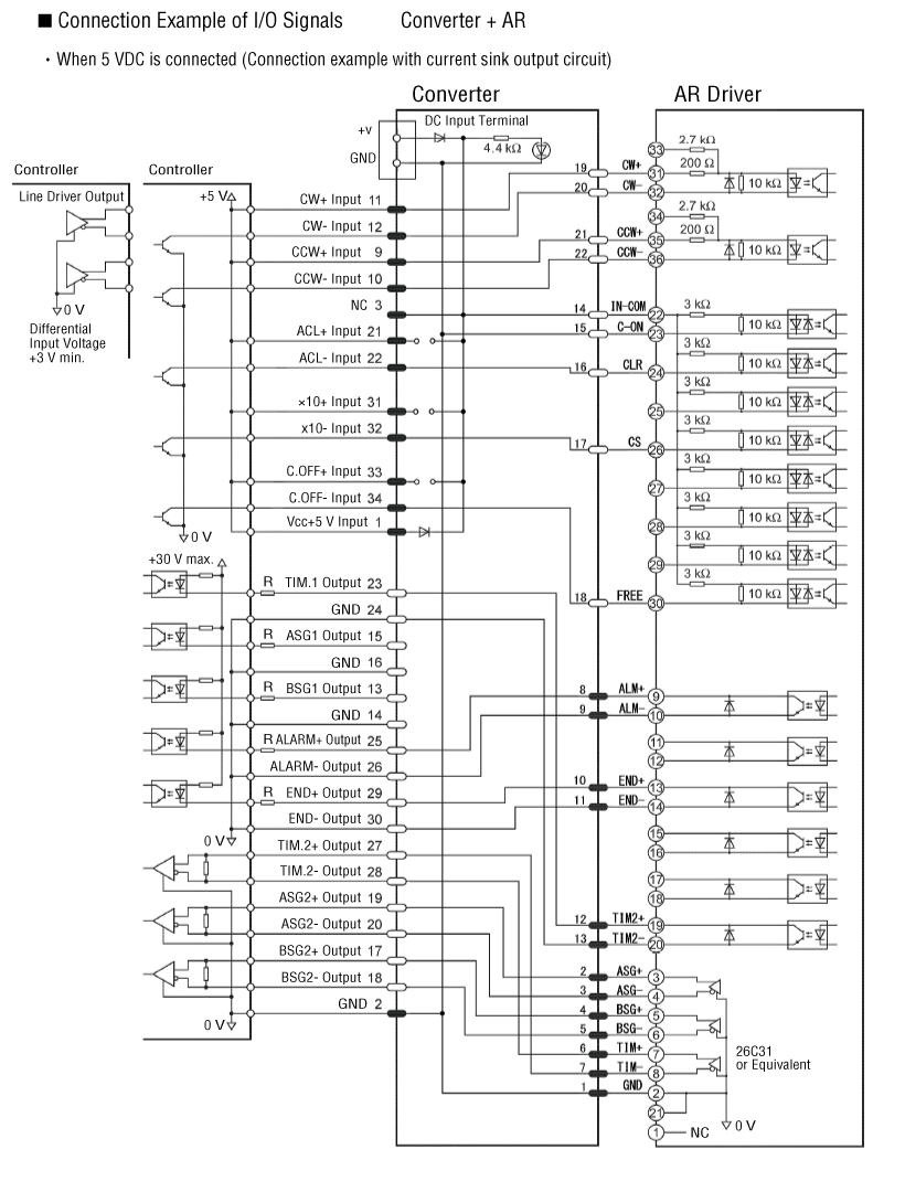 In the case of a 5 VDC connection