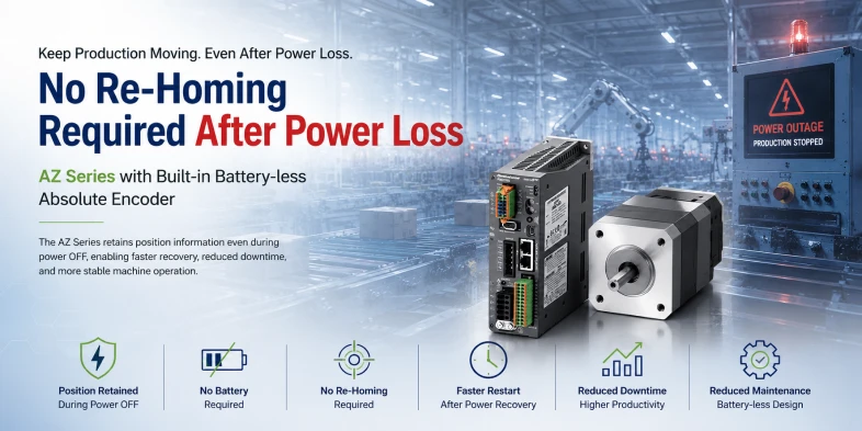 No Re-Homing Required After Power Loss with AZ Series