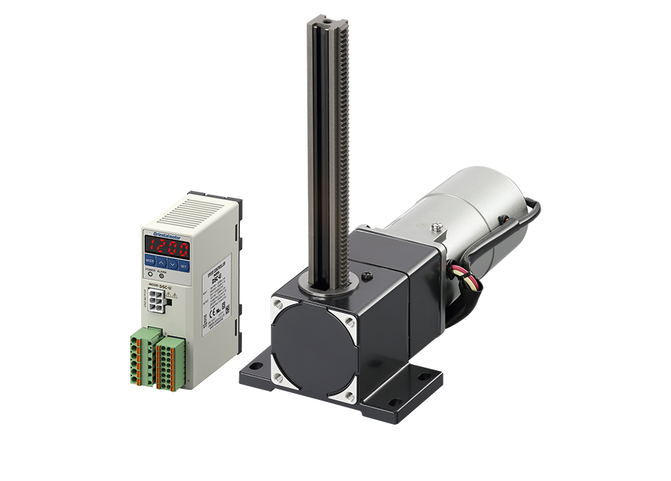 Rack-and-Pinion System L Series AC Speed Control Motors Equipped with DSC Series