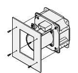 When mounting the motor side