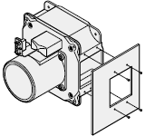 When mounting the exhaust outlet side