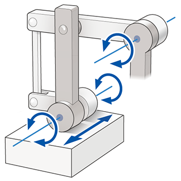 Palletizer: 1 Parallel-Linkage Base Axis Linear Motion