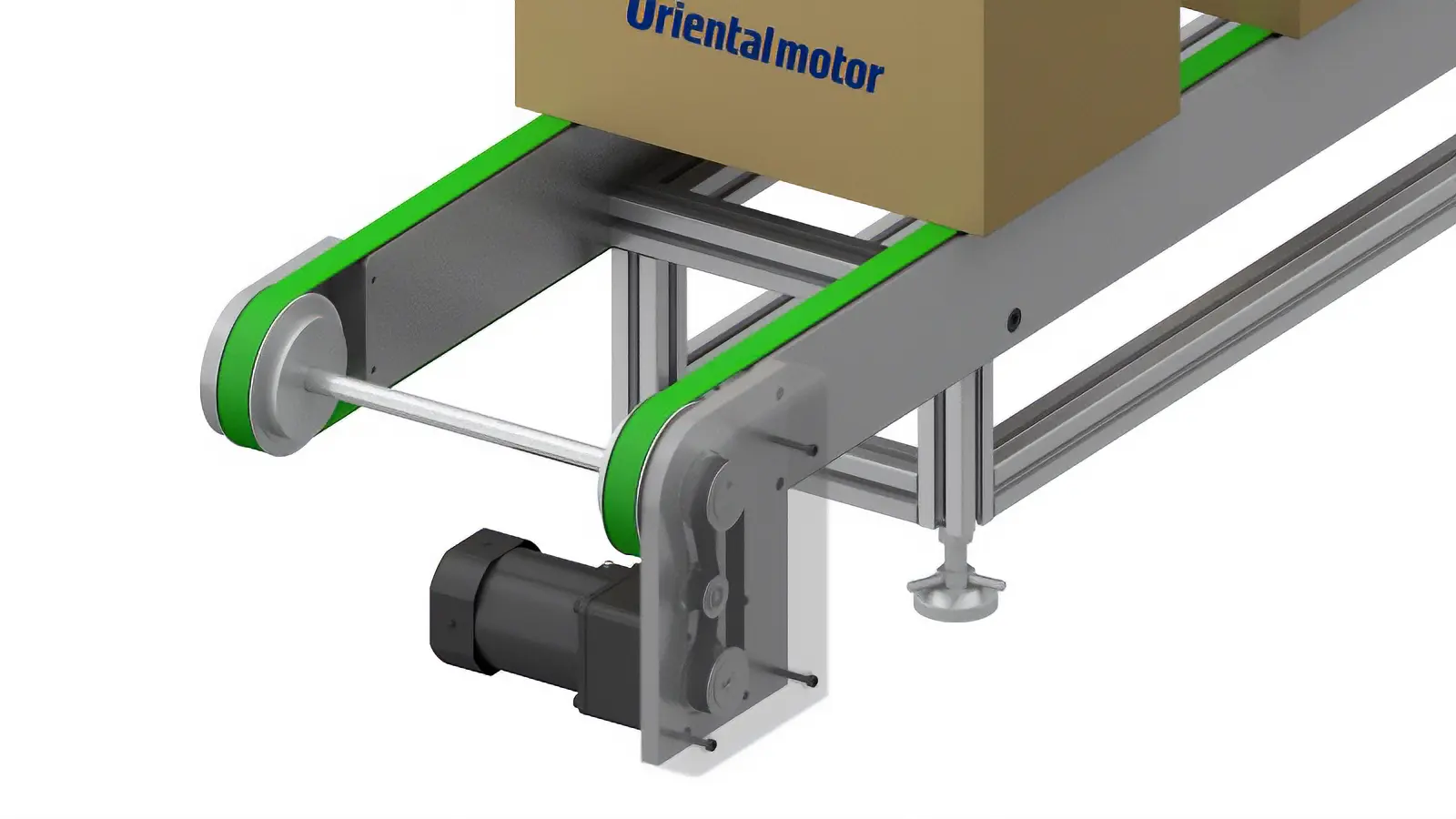 Image of the Case Study of Space Saving via Direct Connection of Double-Row Belt Conveyor and Motor